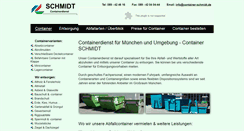 Desktop Screenshot of container-schmidt.de