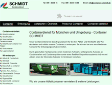 Tablet Screenshot of container-schmidt.de